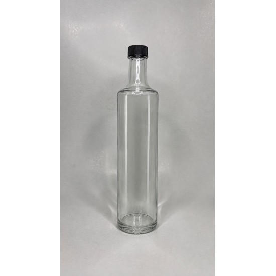 1000 ml (1 Litre) Şeffaf Dorika Cam Zeytinyağı Şişesi 31mm Ağız Kapaklı