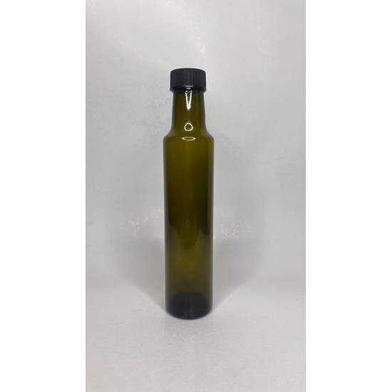 250 ml Yeşil Dorika Cam Zeytinyağı Şişesi 31mm Ağız Kapaklı