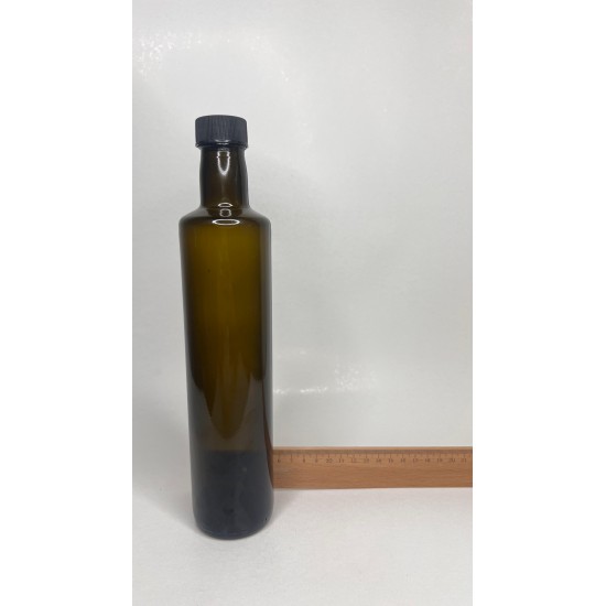 500 ml Yeşil Dorika Cam Zeytinyağı Şişesi 31mm Ağız Kapaklı
