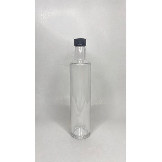 500 ml Şeffaf Dorika Cam Zeytinyağı Şişesi 31mm Ağız Kapaklı