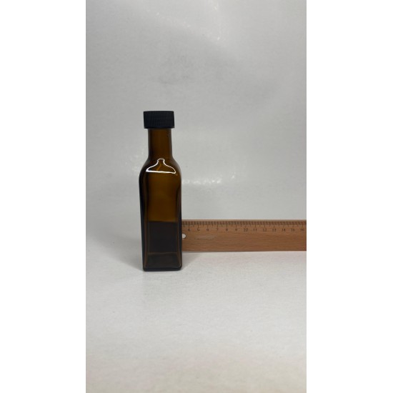 100 ml Yeşil Maraska Cam Zeytinyağı Şişesi 24 Ağız Kapaklı