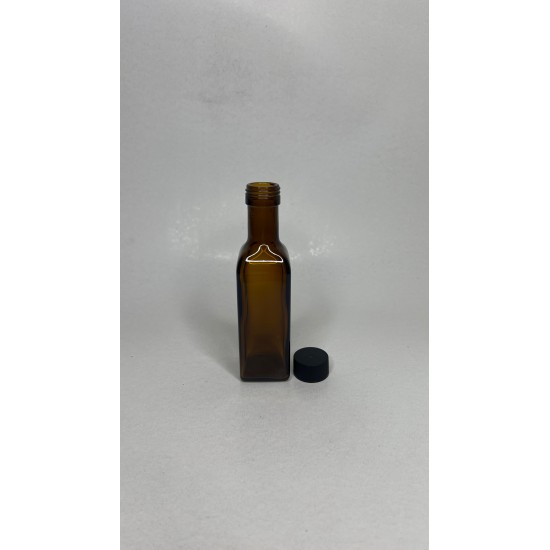 100 ml Yeşil Maraska Cam Zeytinyağı Şişesi 24 Ağız Kapaklı