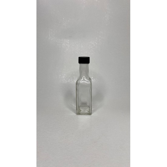 100 ml Şeffaf Maraska Cam Zeytinyağı Şişesi 24 Ağız Kapaklı