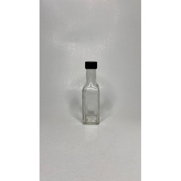 100 ml Şeffaf Maraska Cam Zeytinyağı Şişesi 24 Ağız Kapaklı