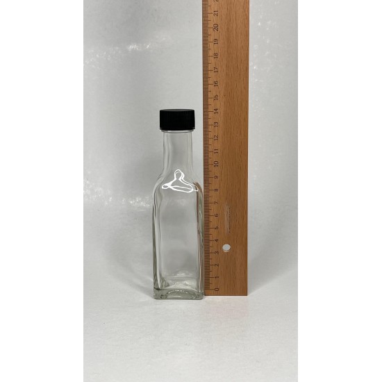 100 ml Şeffaf Maraska Cam Zeytinyağı Şişesi 24 Ağız Kapaklı