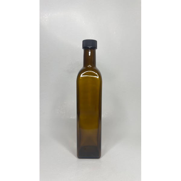 250 ml Yeşil Maraska Cam Zeytinyağı Şişesi 31 Ağız Kapaklı