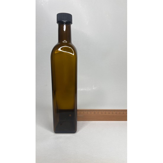 500 ml Yeşil Maraska Cam Zeytinyağı Şişesi 31 Ağız Kapaklı