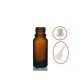 10 ml Kahverengi İçten Damlalıklı Cam Şişe Beyaz Kapak