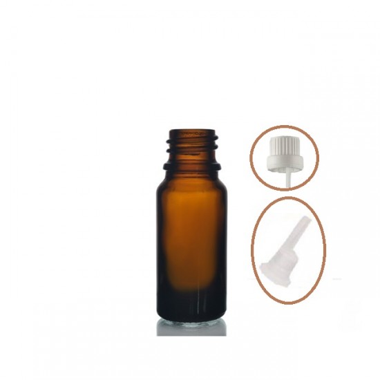 10ml kahverengi Şişe içten damlalıklı Beyaz Renk