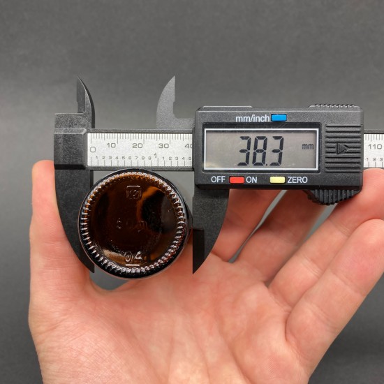50 ml Kahverengi İçten Damlalıklı Cam Şişe Beyaz Kapak