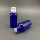 50 ml Mavi İçten Damlalıklı Cam Şişe Beyaz Kapak