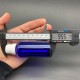 50 ml Mavi İçten Damlalıklı Cam Şişe Beyaz Kapak