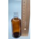 100 ml Kahverengi İçten Damlalıklı Cam Şişe Beyaz Kapak