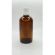 100 ml Kahverengi İçten Damlalıklı Cam Şişe Beyaz Kapak
