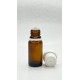 10 ml Kahverengi İçten Damlalıklı Cam Şişe Beyaz Kapak