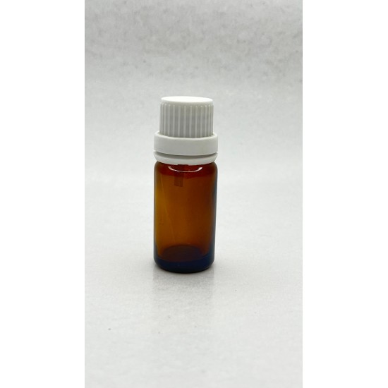 10 ml Kahverengi İçten Damlalıklı Cam Şişe Beyaz Kapak