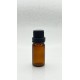 10 ml Kahverengi İçten Damlalıklı Cam Şişe Siyah Kapak