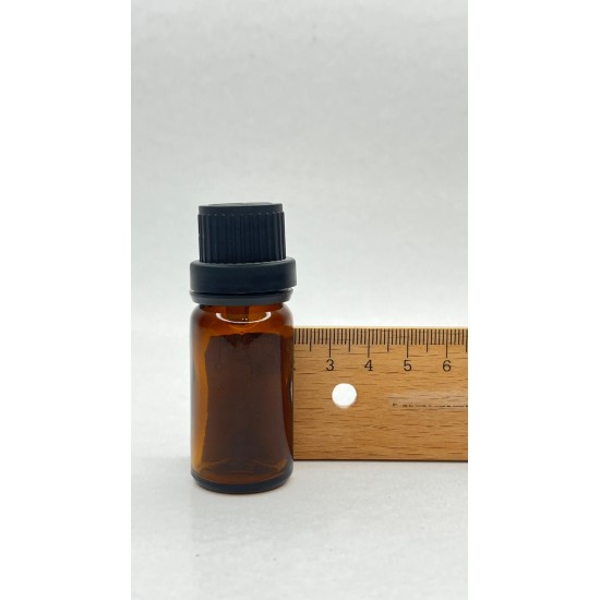 10 ml Kahverengi İçten Damlalıklı Cam Şişe Siyah Kapak