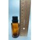 30 ml Kahverengi İçten Damlalıklı Cam Şişe Siyah Kapak