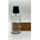 50 ml Şeffaf İçten Damlalıklı Cam Şişe Siyah Kapak