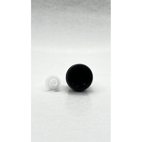5 ml Kahverengi İçten Damlalıklı Cam Şişe Siyah Kapak