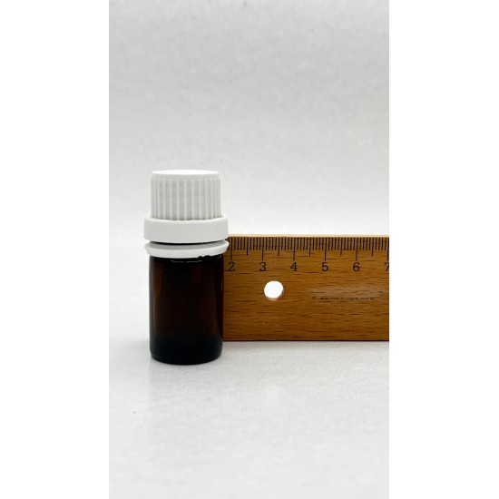 5 ml Kahverengi çten Damlalıklı Cam Şişe Beyaz Kapak
