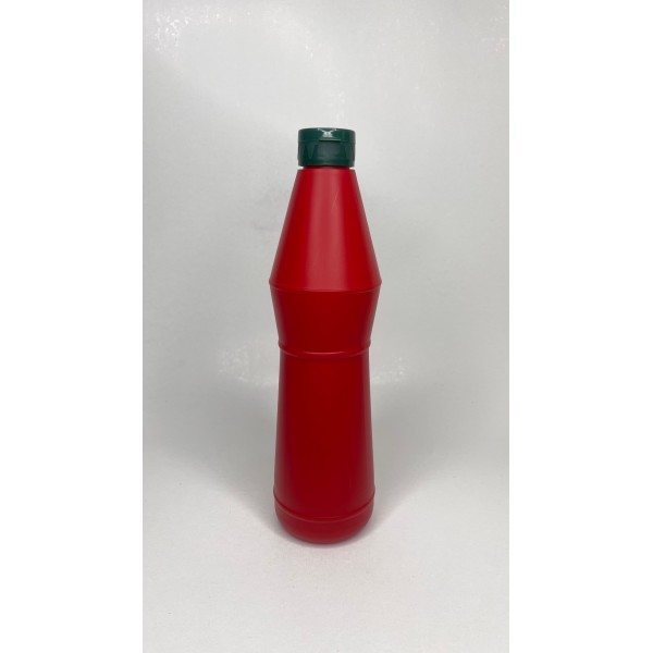 750 ml Kırmızı PET Ketçap Şişesi, Sos Şişesi