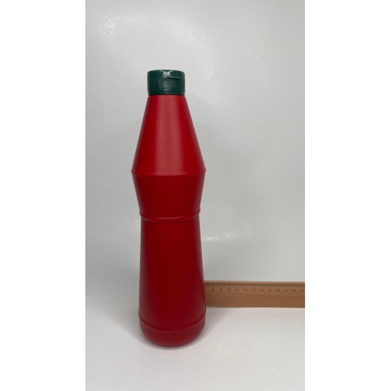 750 ml Kırmızı PET Ketçap Şişesi, Sos Şişesi