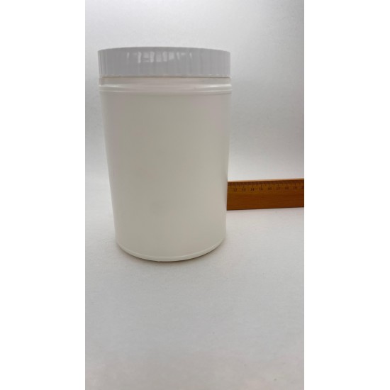 1000 ml Kilitli Plastik PE Kavanoz | Mühürlü Vidalı Kapaklı