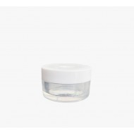 20ml Beyaz Akrilik Plastik Krem Kavanozu Beyaz kapak