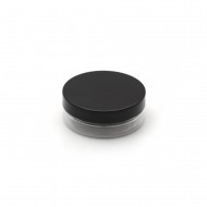 50ml Şeffaf Akrilik Plastik  Krem Kavanozu  Siyah Kapaklı