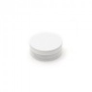 50 ml Akrilik Şeffaf Plastik Kozmetik Krem Kavanozu Beyaz Kapaklı
