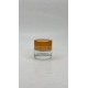 5 ml Şeffaf Cam Kozmetik Krem Kavanozu Gold Akrilik Kapaklı (İç Dil Tıpalı)