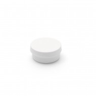 20 ml Beyaz Plastik Pomat Kutusu Vidalı Kapaklı