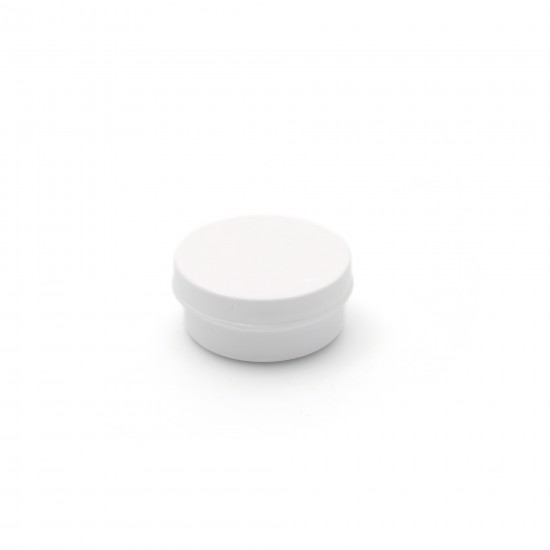 20 ml Beyaz Plastik Pomat Kutusu Vidalı Kapaklı