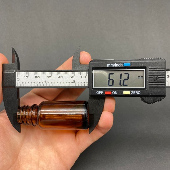 10 ml Kahverengi Cam Şişe Gold Metal Düz Kapaklı