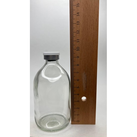 100 ml Şeffaf Penisilin Şişesi Flip-Off (Aşı) Kapaklı