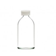 100 ml Şeffaf Cam Flakon (Penisilin Şişesi) Geçme Kapaklı