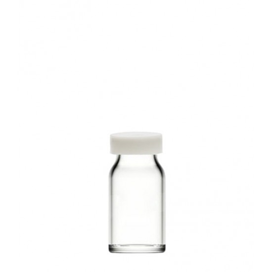10 ml Şeffaf Cam Flakon (Penisilin Şişesi) Geçme Kapaklı