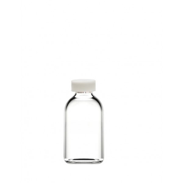 20 ml Şeffaf Cam Flakon (Penisilin Şişesi) Geçme Kapaklı