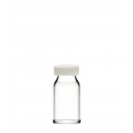 8 ml Şeffaf Cam Flakon (Penisilin Şişesi) Geçme Kapaklı