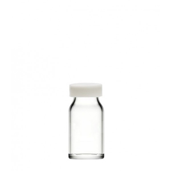 8 ml Şeffaf Cam Flakon (Penisilin Şişesi) Geçme Kapaklı