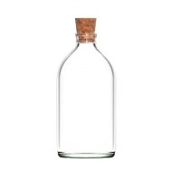 100 ml Şeffaf Cam Flakon (Penisilin Şişesi) Mantar Tıpalı
