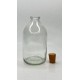 100 ml Şeffaf Cam Flakon (Penisilin Şişesi) Mantar Tıpalı