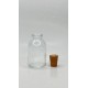 30 ml Şeffaf Cam Flakon (Penisilin Şişesi) Mantar Tıpalı
