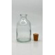 50 ml Şeffaf Cam Flakon (Penisilin Şişesi) Mantar Tıpalı