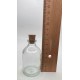 50 ml Şeffaf Cam Flakon (Penisilin Şişesi) Mantar Tıpalı