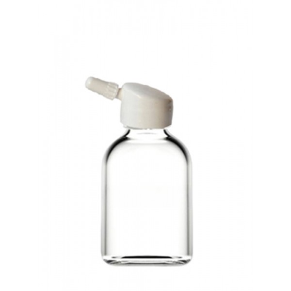 50 ml Şeffaf Cam Flakon (Penisilin Şişesi) Tank Damlalıklı ve Kör Tıpalı