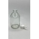 100 ml Şeffaf Cam Flakon (Penisilin Şişesi) Tank Damlalıklı Kör Tıpalı