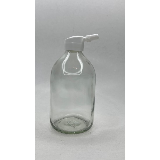 100 ml Şeffaf Cam Flakon (Penisilin Şişesi) Tank Damlalıklı Kör Tıpalı